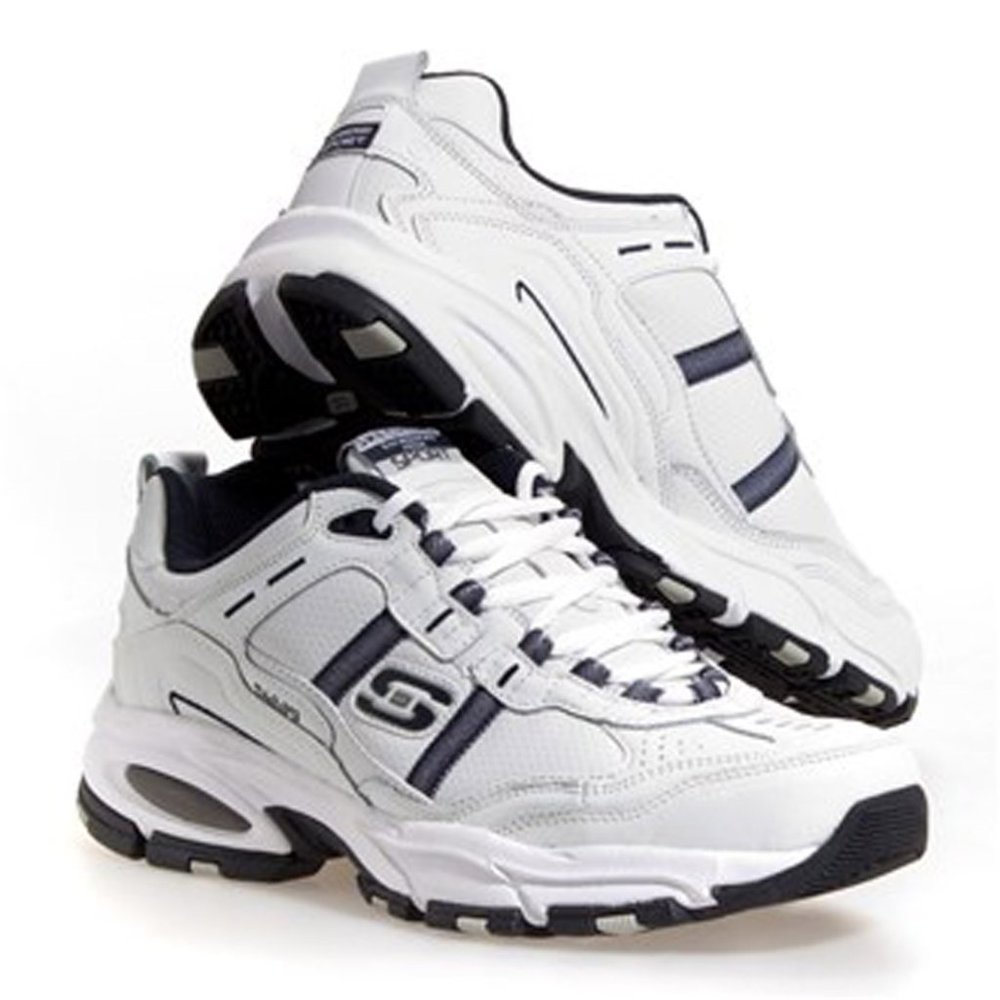 Skechers Men's Leather Sneakers, Sz 10, Extra Wide 4E